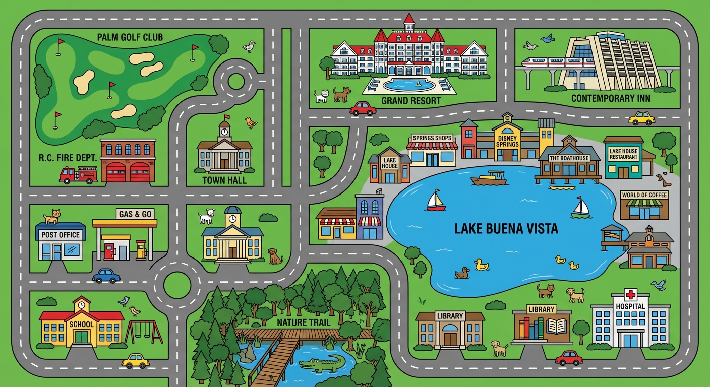 Lake Buena Vista, FL play mat example
