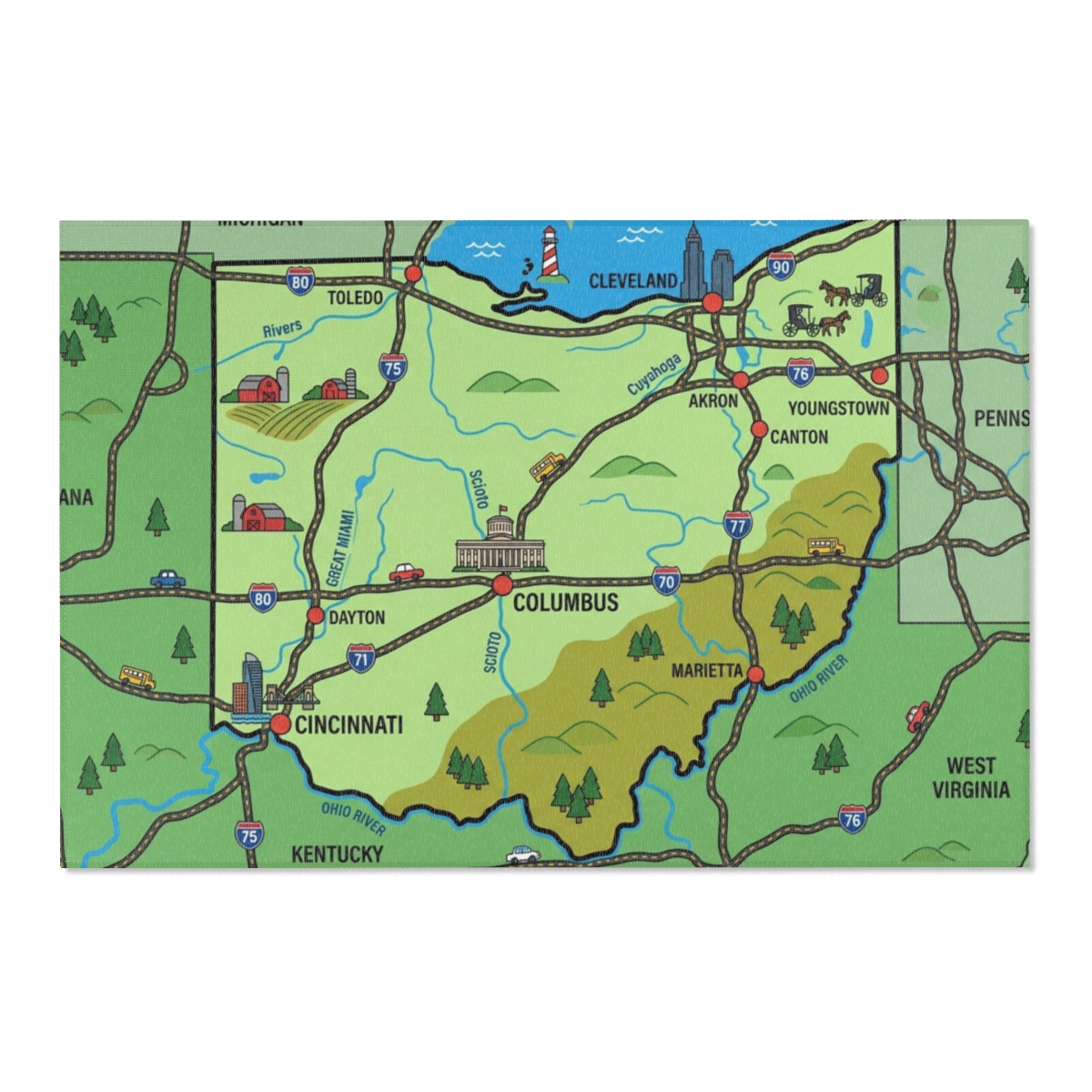 Ohio Play Mat